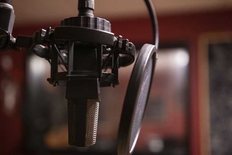 Zu erkennen ist eine Nahaufnahme eines Mikrophones.