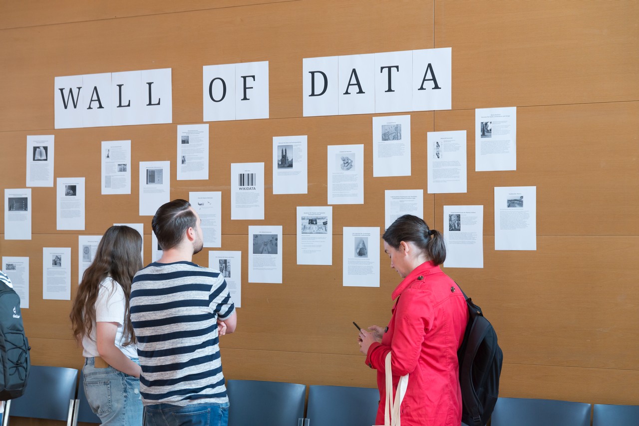 Eine Übersicht über die Kulturdaten lieferte die analoge „Wall of Data".
